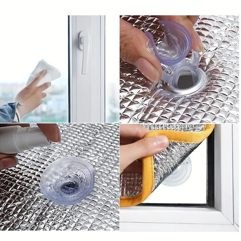 Selbstklebende Fensterfolie von Chocolate Home in Silber, 7 mm dick, Wärmeisolierender Sichtschutz aus PVC, B x H: 70 x 100 cm - Bild 2