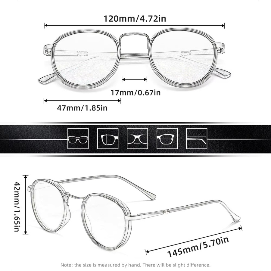 FORKING Sonnenbrille, rund, Vollrand, Metall, Unisex - Bild 2