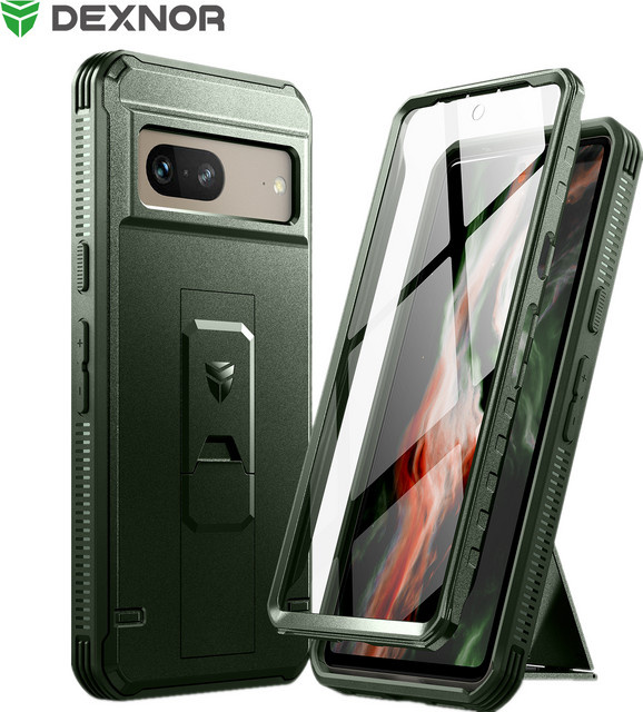 Stoßfeste Google Pixel 7 Schutzhülle mit integriertem Displayschutz in Blau - Bild 1