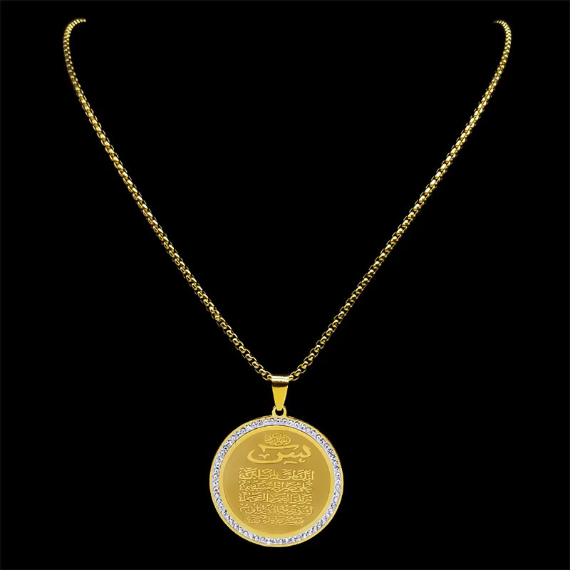 AFAWA Halskette, Edelstahl, Gold, Unisex - Bild 2