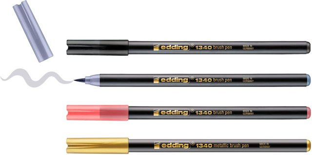 edding 1340 Pinselstift Metallic Mix in Multicolor - Bild 1