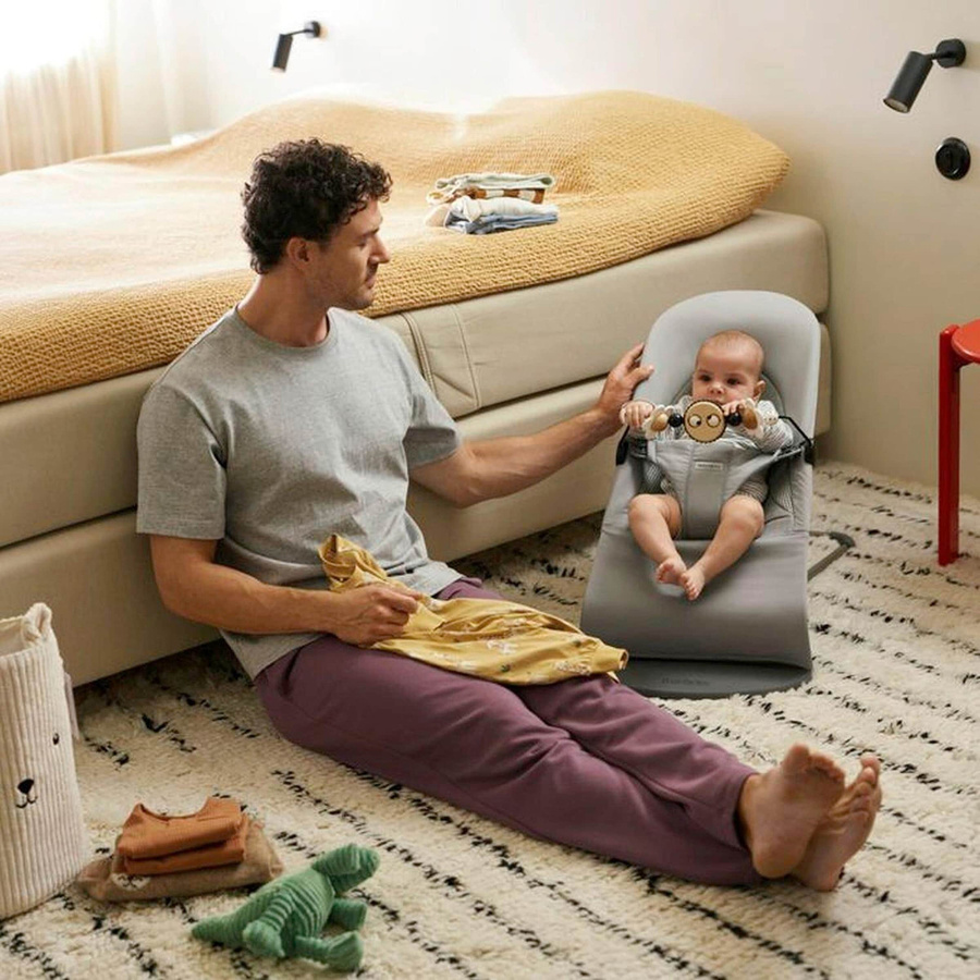 BabyBjörn Babywippe Bliss Tri-Fabric in Grau - Bild 1