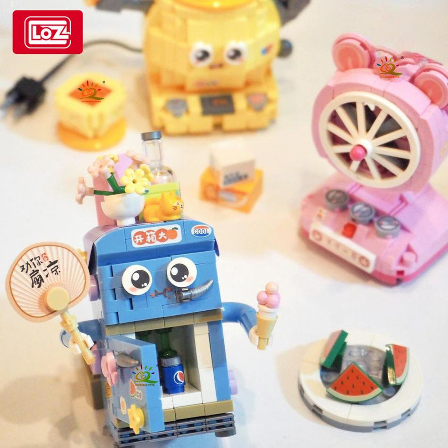 LOZ Mini Kühlschrank Lüfter Modell Baustein Set ab 6 Jahren - Bild 2