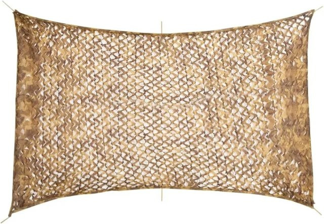 vidaXL Tarnnetz mit Aufbewahrungstasche aus Polyester in Sandfarbe, B/H: 410 x 285 cm - Bild 1