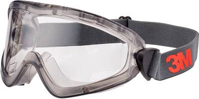 3M Vollsichtbrille 2891S-SG mit Antibeschlag-Schutz in Grau und klarem Sichtbereich - Bild 1