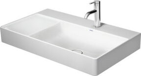 Duravit Möbelwaschtisch DuraSquare asymmetrisch in Weiß, B/T: 80 x 47 cm - Bild 1