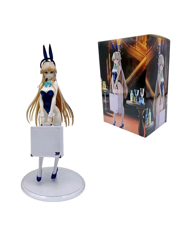 Archiv-Hasenmädchen-Figur, Anime-Mädchen-Design, blau, 23 cm, Einzelfigur - Bild 3
