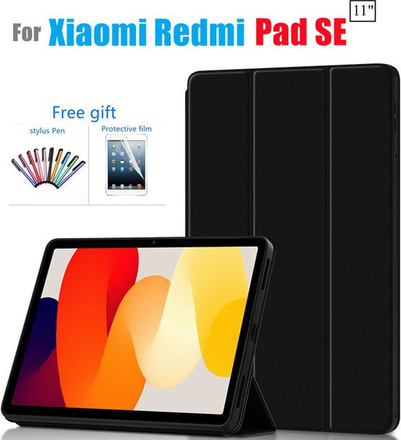 Xiaomi Smart Case für Redmi Pad SE 11 Zoll 2023 Magnetische Klapp-Schutzhülle in Schwarz - Bild 1