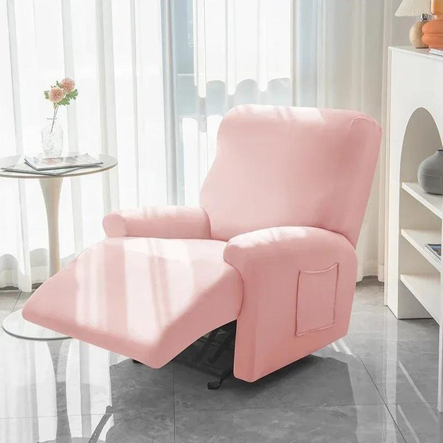 Bestbags Rutschfester Spandex Stretch Sofabezug für Relaxsessel in Pink - Bild 1
