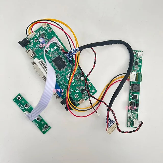 OPLY M.NT68676 Controller Board für MV215FHB-N30 und MV215FHB-N31 21,5 Zoll LED Bildschirme, VGA und HDMI kompatibel, DVI, Grün - Bild 1