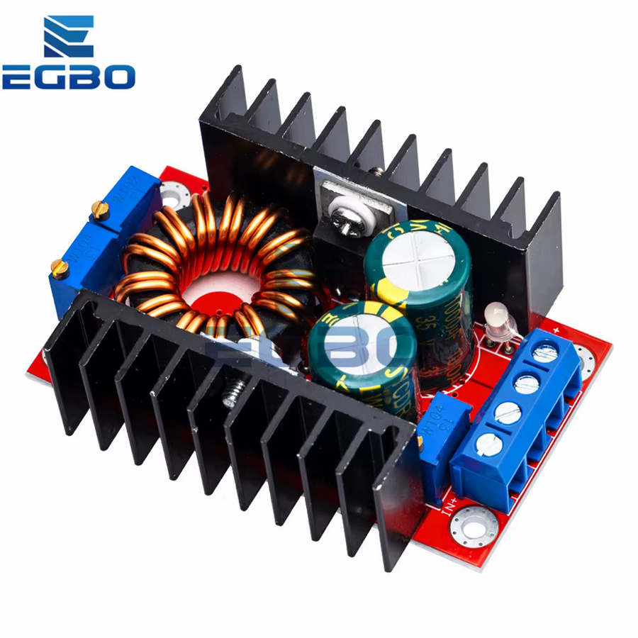 EGBO DC-DC Buck Boost Converter Spannungsregler Rot 80W Einstellbarer Step Up und Step Down Adapter 9-35V bis 1-35V - Bild 2