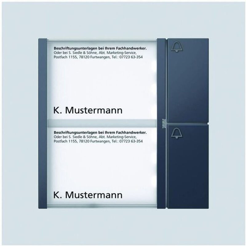 Siedle BTM 650-02 AG Ruftasten-Modul in Anthrazit - Bild 2