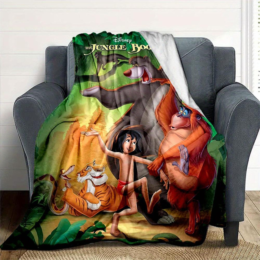 Yi Xin One Mowgli Cartoon Flanell Decke für Kinder in Multicolour, B/H: 80 x 120 cm - Bild 6