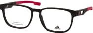 adidas SP 5077 Brille, Vollrand, quadratisch, Kunststoff, black, Unisex - Bild 1