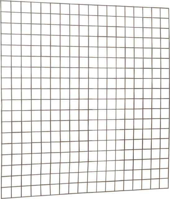 Gitterzaunmatten Drahtgitter als Rankgitter in Schwarz, B x H: 180 x 180 cm, Maschenweite 5/100 mm - Bild 1