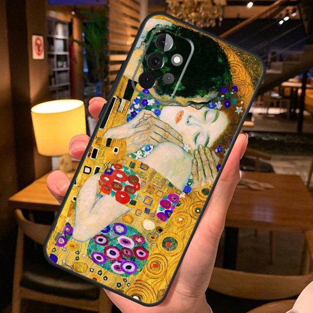 Samsung Galaxy Handyhülle Klimt Sternennacht Kuss Multicolor für Samsung Galaxy A52 A55 A54 A53 A35 A34 A33 A32 A26 A16 A15 A14 A13 A12 A06 A36 A56 - Bild 1