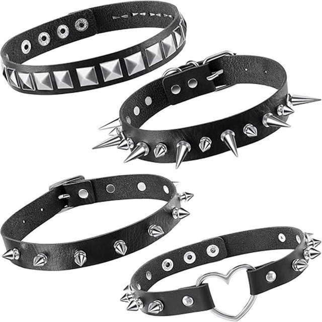 YIRAN Halskette, Leder, Schwarz, Herzförmig, Unisex - Bild 1