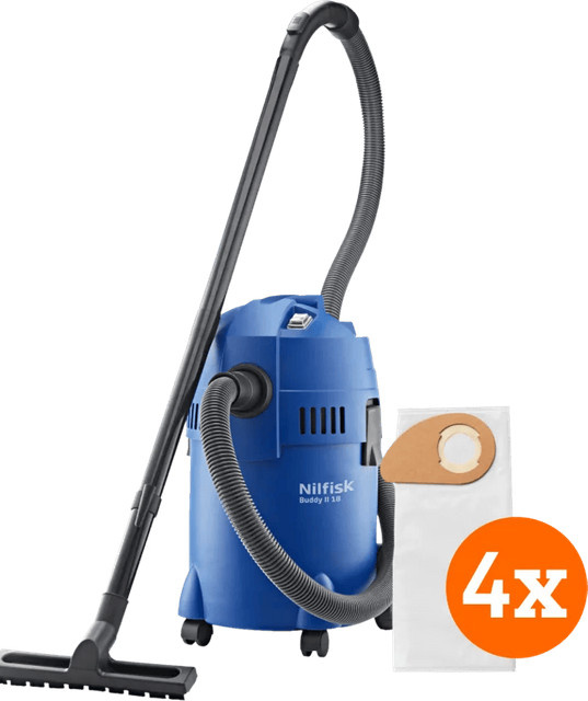 Nilfisk Buddy II 18 Staubsauger in Blau inklusive 4 Staubsaugerbeuteln - Bild 1
