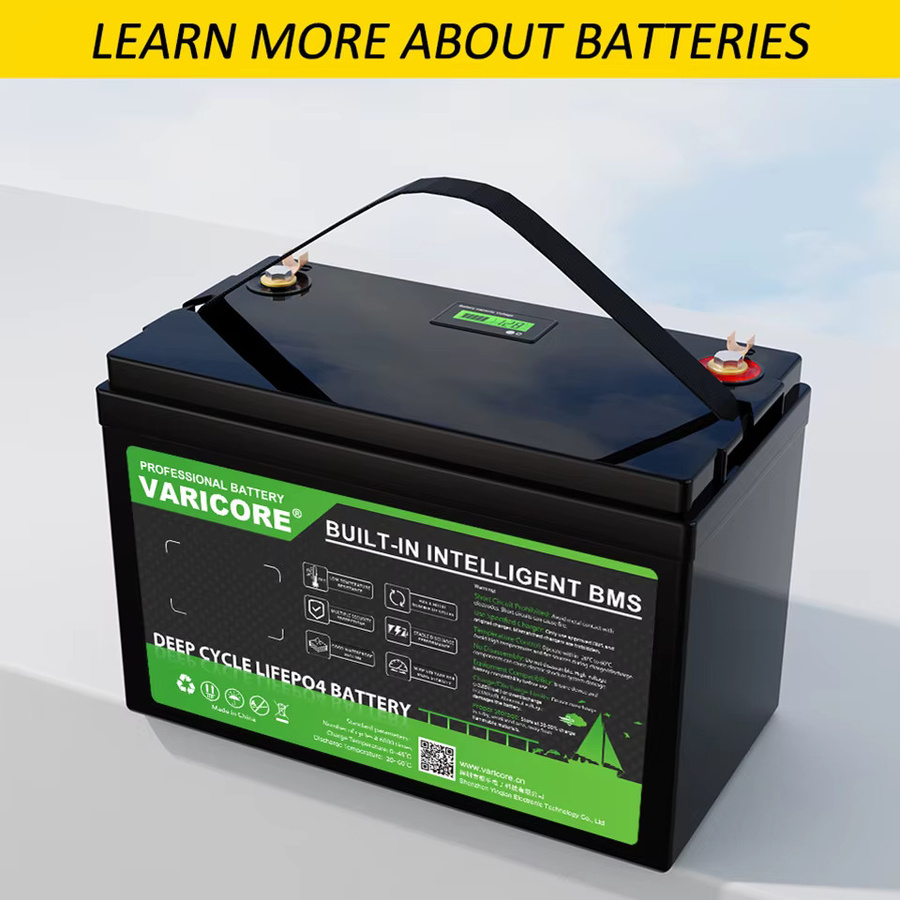 VariCore LiFePO4 Lithium-Eisenphosphat-Batterie 12V/12.8V 180Ah in Schwarz - Bild 4