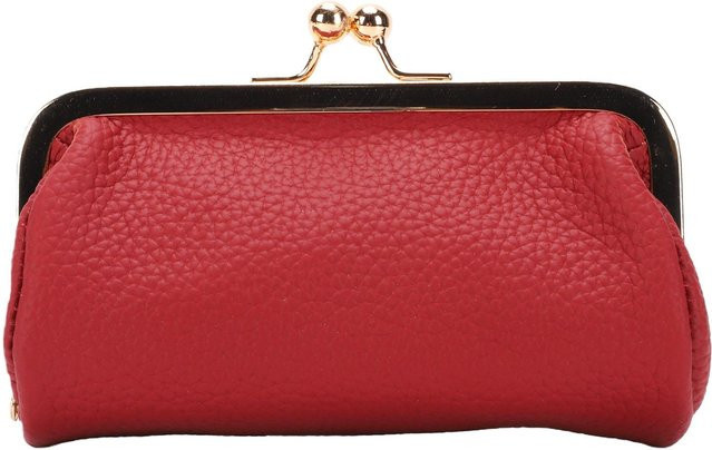 TOMTOP Lippenstift Aufbewahrungstasche mit Spiegel, Burgundy, Damen - Bild 1