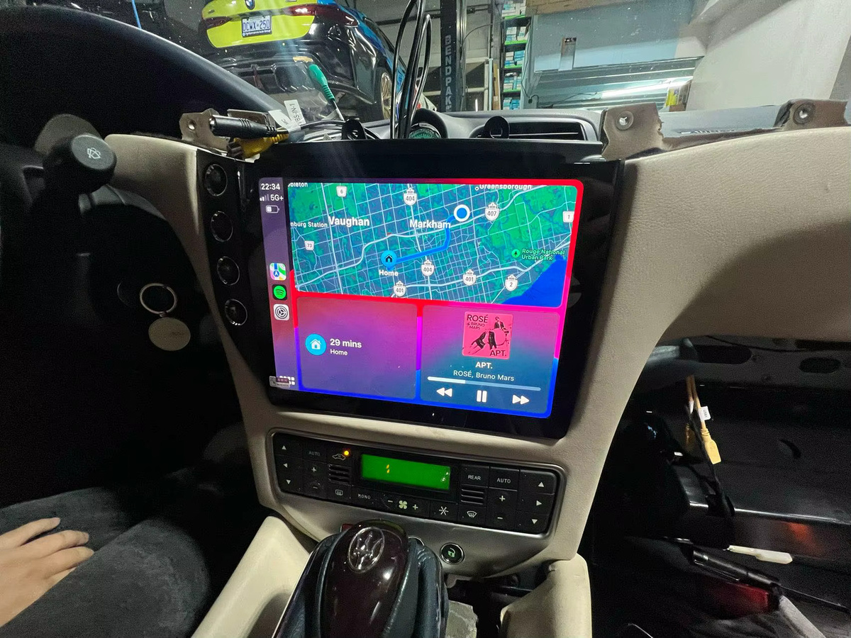 Android 13 Auto Radio Multimedia Player mit GPS und Wifi für Maserati GranTurismo GT 2007-2017, 10,4 Zoll, 6GB RAM, 128GB Speicher, Schwarz - Bild 3