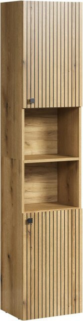 Trendteam Hochschrank Pure Bliss in Artisan Eiche mit gefrästen Rillen, B/H/T: 40 x 186 x 31 cm - Bild 1