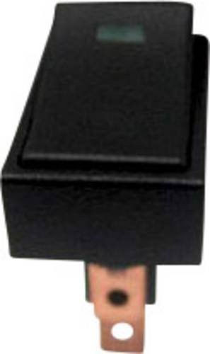 TRU Components Kfz-Wippschalter TC-R13-207L-SQ Grün 12V/DC 20A 1 x Aus/Ein rastend - Bild 1