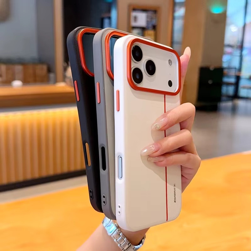 Apple Business-Handyhülle aus PU-Leder für iPhone Air 17 Pro und iPhone Air 17 Pro Max in Weiß, ultradünn und kratzfest - Bild 2