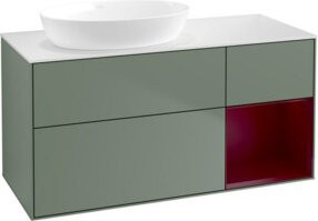 V&B Waschtischunterschrank Finion in Lackoptik, Breite: 120 cm, Tiefe: 50,1 cm, Höhe: 50,1 cm - Bild 1