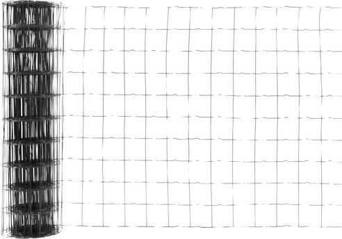 FLORAWORLD Gitterzaun aus Stahl in Anthrazit-Schwarz, H: 100 cm, L: 2000 cm - Bild 1