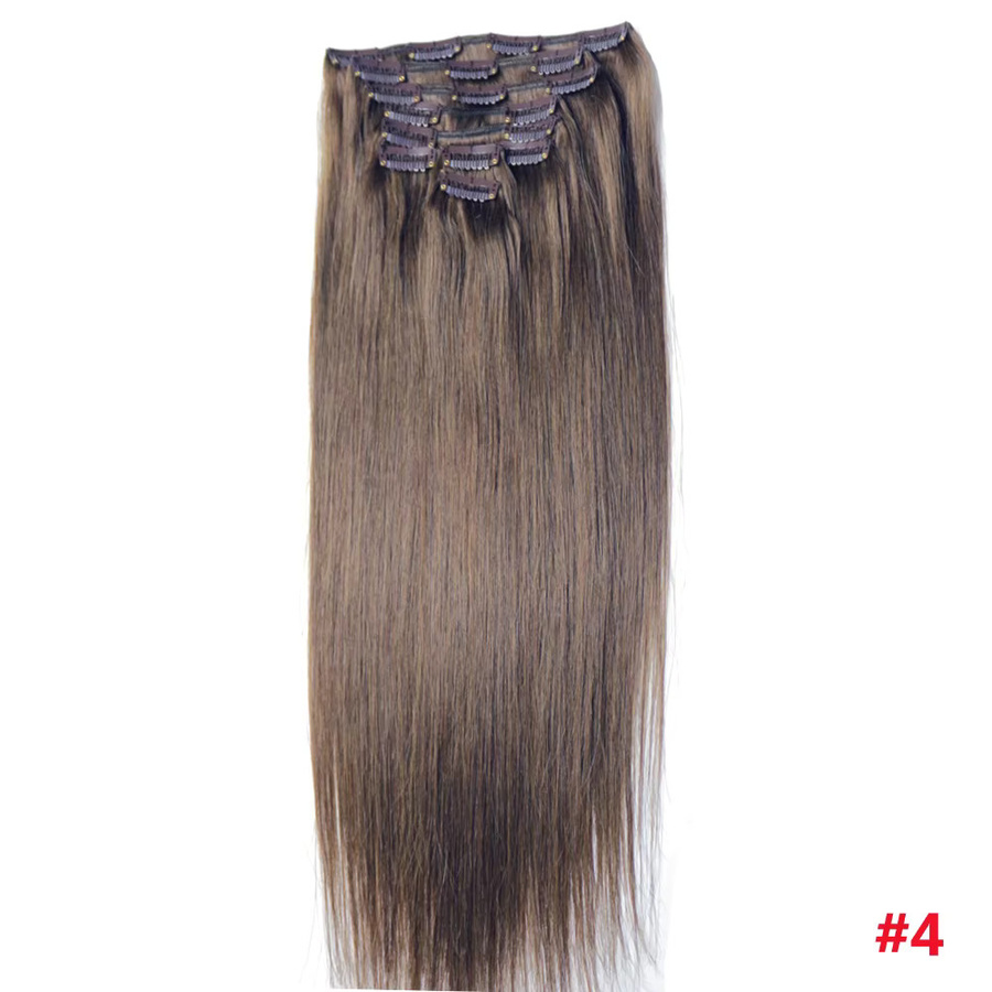 ZZHAIR Remy-Haarverlängerung, 8-teiliges Set, gerade, 40,6–61 cm - Bild 2