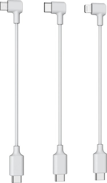 Potensic USB OTG-Kabel in Weiß mit Micro-USB, USB-C und Lightning-Anschluss für ATOM, ATOM SE und ATOM LT Drohnen-Fernbedienungen - Bild 1