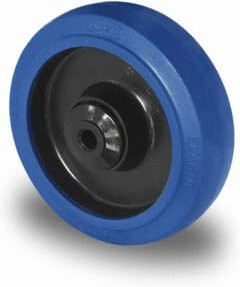 CASCOO Rad Serie R4E1 mit Doppelkugellager, Durchmesser: 160 mm, Schwarz/Blau - Bild 1