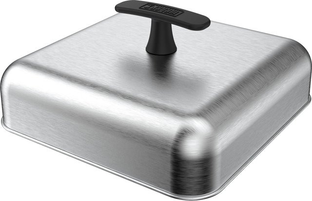 Weber Schmelzkuppel für Grillplatten aus Edelstahl in Silber, H x B x T: 12,5 x 26 x 26 cm - Bild 2