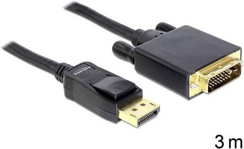 Delock DisplayPort auf DVI-D 24+1 Adapterkabel Schwarz 3,00 m - Bild 1