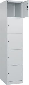 C+P Schließfachschrank Classic PLUS mit 1 Abteil in Lichtgrau, B/T/H: 185 x 40 x 50 cm - Bild 1