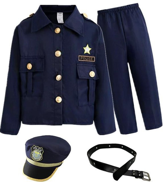 Justice Hero Polizei Officer Kostüm Set, ab 3 Jahren - Bild 1