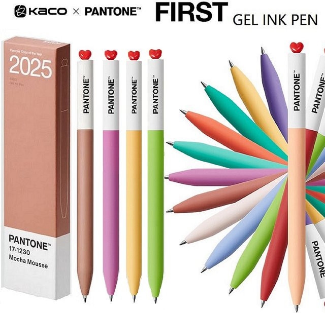 KACO Kawaii Gelstifte Set mit 2 Stück, 0,5 mm Doppelkugelspitze für glattes Schreiben, Farben: Schwarz und Rot - Bild 1