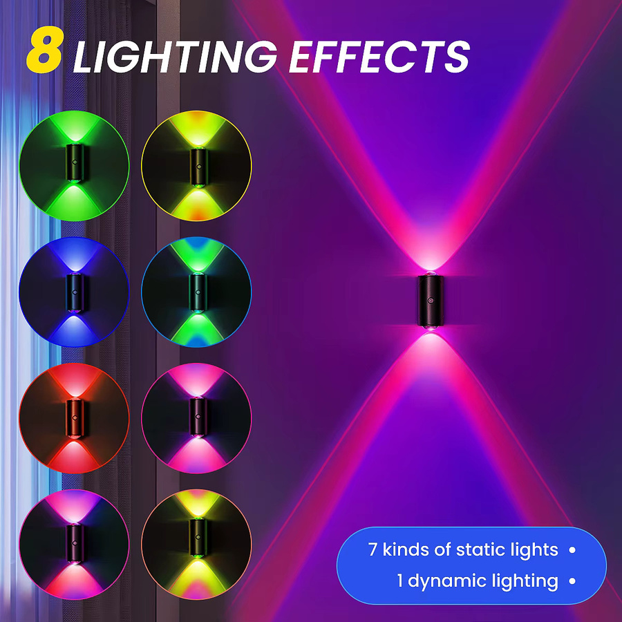 Wiederaufladbares LED-Nachtlicht mit Bewegungsmelder von aiopp, kabellose Wandleuchte in Weiß mit Up/Down-Beleuchtung für das Schlafzimmer - Bild 2