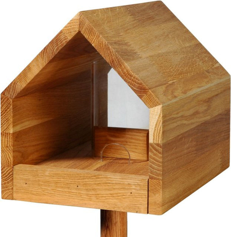 Luxus-Vogelhaus Bauhaus I aus Holz in Braun - Bild 1