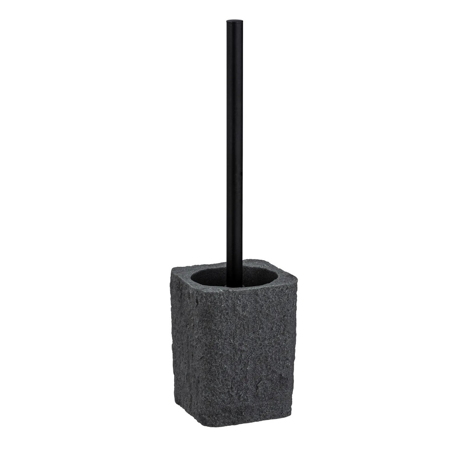 Wenko WC-Garnitur Villata aus Polyresin in Anthrazit Grau, H x B x T: 37 x 11,2 x 10 cm - Bild 3