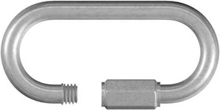 Dörner + Helmer Kettennotglied mit Schraube aus Stahl, galvanisch verzinkt, Silber, 5 mm, 20 Stück - Bild 1