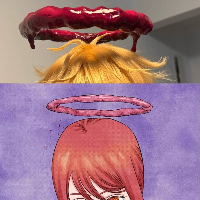 Anime Makima Cosplay Zubehör, Rot, Unisex - Bild 1