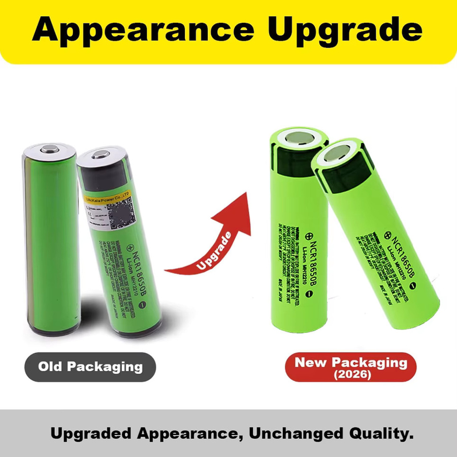 NCR18650 Lithium-Ionen Akku 3400mAh 3,7V in Grün für Taschenlampen und Mikrofone - Bild 2