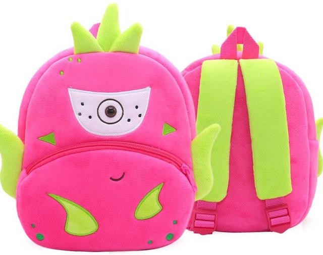 Kidsly Cartoon-Obst-Rucksack, Plüsch-Rucksack, ab 4 Jahren, Unisex - Bild 1