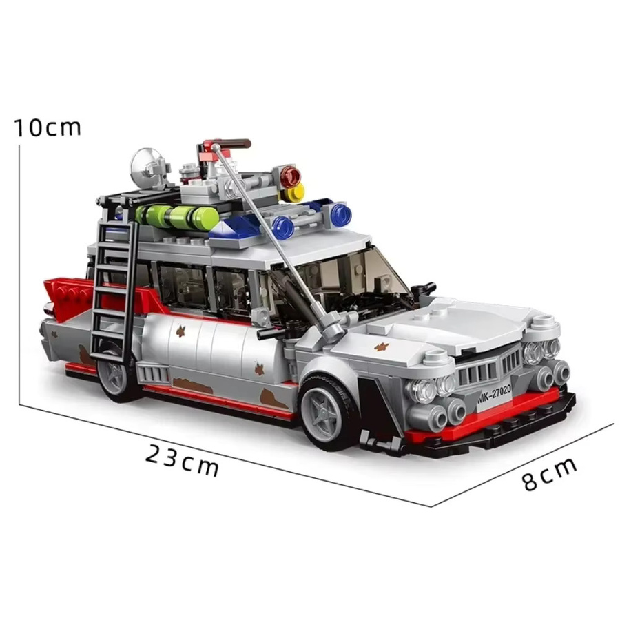 MOLD KING Ghostbusters Mini-Geisterbus-Modell ECTO-1, technisches Automodell, ab 8 Jahren - Bild 4