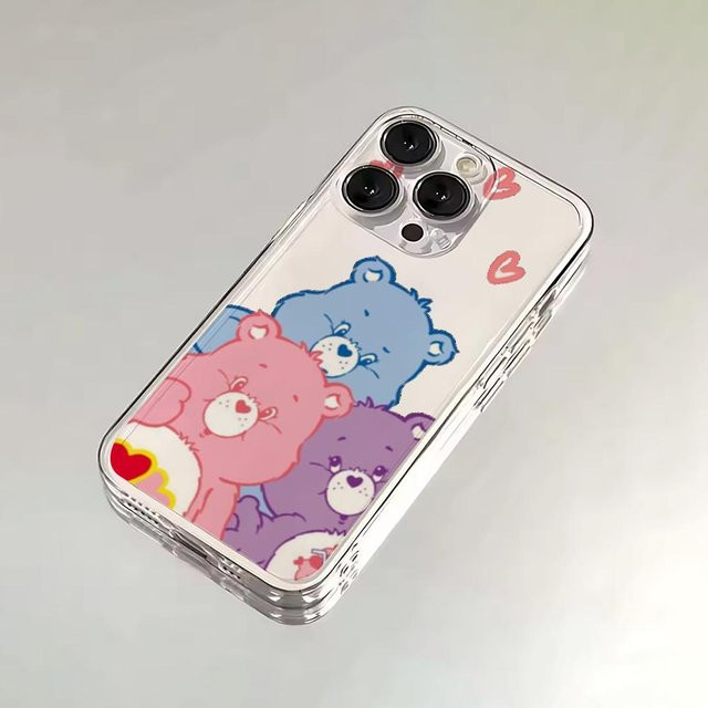 C-Care B-Bären Handyhülle aus transparentem Silikon für Apple iPhone 11 bis iPhone 16 Pro Max und weitere Modelle - Bild 1