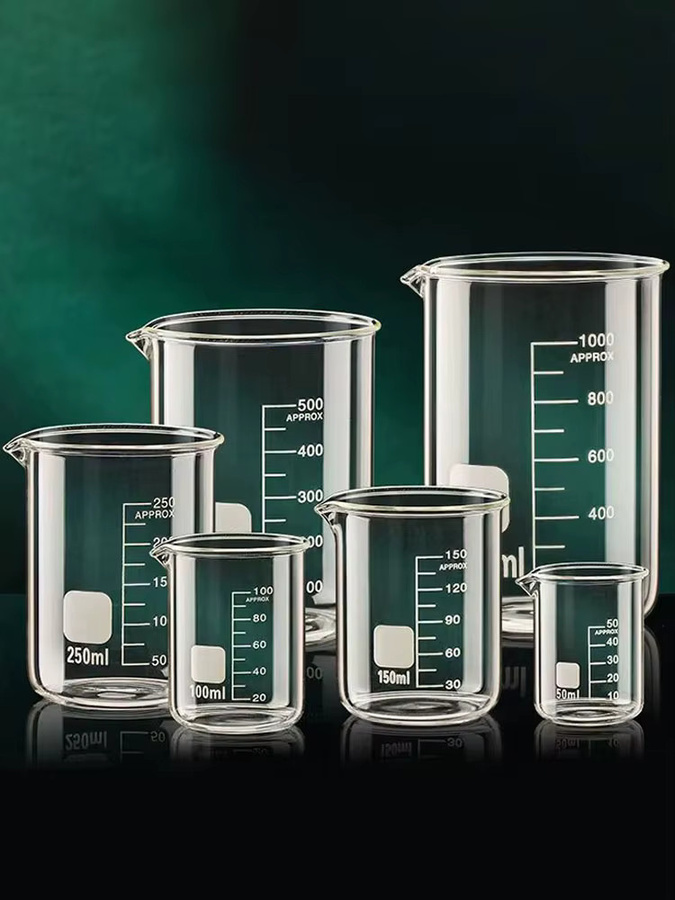 YWDL Messbecher aus Borosilikatglas mit Skala, transparent, 50 ml - Bild 4