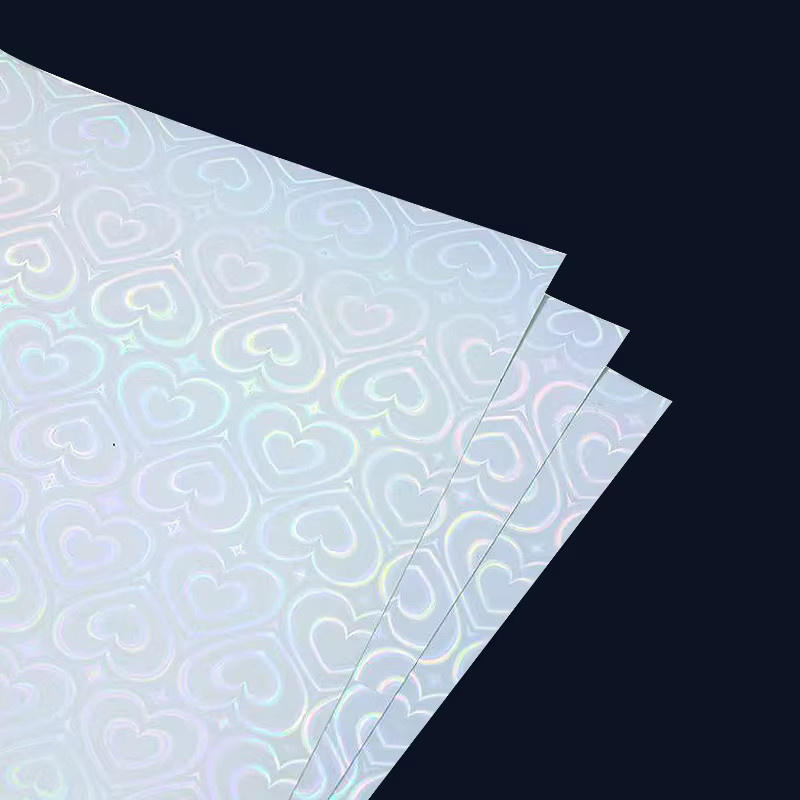Tonpei Holografisches Vinyl-Aufkleberpapier A4 Transparent für Tintenstrahldrucker Wasserdicht und Reißfest - Bild 3