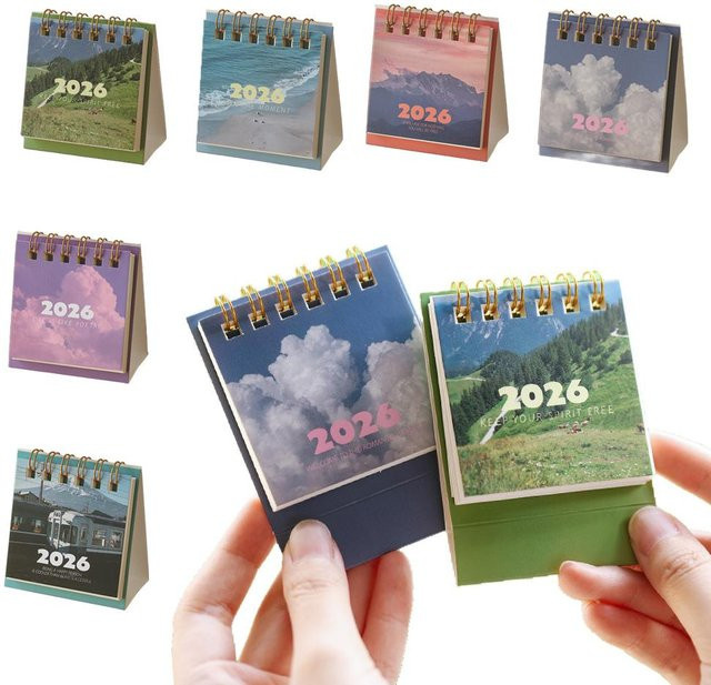 Kreativer Tischkalender 2026 als monatlicher Planer für deinen Schreibtisch in Multicolor - Bild 1